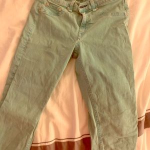 Rag & Bone Mint Green skinny jeans
